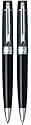 Sheaffer Gift Collection 2 Ballpoint Pen/Pencil Set, Chrome Trim, Iridescent Blue (SH/9310-9)