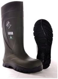 Boots, Steel Toe, PU, 16In, Green, 6, PR