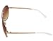 LotFancy Aviator Sunglasses for Women with Case, UV400 Protection, 61MM, Lightweight Eyewear for Driving Fishing Sports, Brown Gradient Lens, Gold Metal Frame