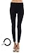 High Waist Regular or Plus Size Fleece Lined Leggings with EttelLut Hair Band