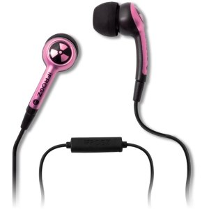 iFrogz EarPollution Plugz Earbuds with Mic - Pink iFrogz EarPollution Plugz Earbuds with Mic - Pink