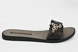 IPANEMA Gisele Bundchen Peacock Black Flip Flops 9