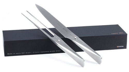 Chroma by F. A. Porsche Type 301 Carving Fork and 8-Inch Chef's Knife