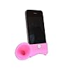 BIGtec iPhone Horn Verst�rker Klangverst�rker iPhone Stand Speaker Verst�rker pink aus Silikon -witzig und immer dabei - f�r iPhone 4 und 4S