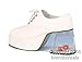 Men's White Dice Platform Shoes (Sz: Medium 10-11)