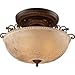 Landmark Lighting Restoration Flushes Collection Semi-Flush in Antique Golden Bronze