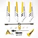 Full Set Replacement Parts for Syma S107 RC Helicopter, Main Blades, Main Shaft,Tail Decorations, Tail Props, Balance Bar, Gear Set,Connect Buckle-Yellow Set-