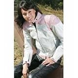 ALPINESTARS STELLA ICE LEATHER JACKET WHT/LIGHT BLUE MD 311276-79-M