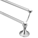 Lounge Chrome Double Towel Bar 24 inch - Moen DN7722CH