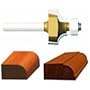 Vermont American 23134 3/8-Inch Radius Carbide Tipped Roundover and Bead Router Bit, 2-Inch Ball Bearing 2-Flute 1/4-Inch Shank
