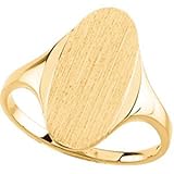 10K Yellow Gold Signet Ring