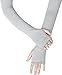 Bellady Women Sun Block Solid Color Long Arm Sleeves Glove,Tattoo Cover Up Sleeve,Light Grey