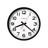 Atomic Accuwave DS Wall Clock, 10 3/4' Dial, Matte Black Case (MIL625205)