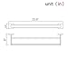 Leyden Chrome Double Towel Bar, Bathroom Polished Silver Towel Holder, Modern Square Wall Mounted Towel Double Rack Rod Bathroom Accessories