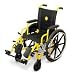 Medline Excel Pediatric kidz Wheelchair MDS806140PEDe- 14 With Swing-Back Swing-Away ...