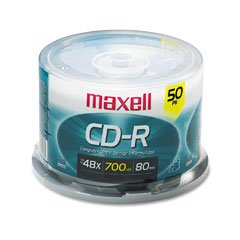 MAXELL CDR700-50Y 50-Disc CD-R Cakebox