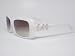 GIORGIO ARMANI SUNGLASSES AUTHENTIC Womens WHITE Frame | Shaded Grey lens GA511/S LFK S8