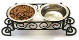 Scroll Work Stainless Steel Double Diner 1 - Pint