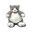 Gray Tabby Cat Baby Plumpee Plush Toy 7" H