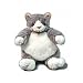 Gray Tabby Cat Baby Plumpee Plush Toy 7" H