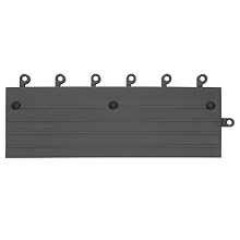 Wearwell PVC 564 ErgoDeck Anti-Fatigue Soft Ramp, for Wet Areas, 6" Width x 18" Length x 7/8" Thickness, Charcoal (Pack of 10)