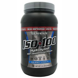 Dymatize ISO100 Hydrolyzed 100% Whey Protein Isolate Gourmet Vanilla -- 1.6 lbs