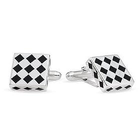 Sterling Silver Onyx Cufflinks by Onyx Cufflinks