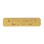 Engraved double line brass name plate