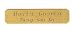 Engraved double line brass name plate