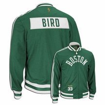 NBA Men's Boston Celtics Larry Bird Originals Legendary Retired Player Jacket (Kelly, Small)