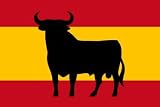 Spain Osbornes Bull Fighting 5x3 Flag