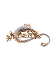 18k. Gold & Platinum Lizzard Pin (2.10ct. tw. F-G color, VS1-VS2 clarity)