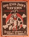 One Eyed Jacks Tavern Tin Sign