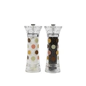 T&G Spot On Pepper and Salt Mill Gift Set, Autumn Spots, 170mm