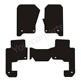 Landrover Discovery 3 8 CLIP Tailored Car Mats (2004-) Black Deluxe Carpet (Budget Range)