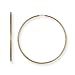 14k Gold Extra Large (XL) Size Endless 2" (50mm) Hoop Earrings, HypoAllergenic