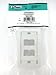 Panduit CFPE4WHY 1-Gang 4-Port Faceplate, White