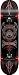 Speed Demons Pinstripe Demon Black / Red Complete Skateboard - 7.7