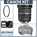 canon EF-S 10mm – 22mm f/3.5-4.5 USM AF Digital SLR Lens Kit – U.S.A. Warranty with Tiffen 77mm UV Wide Angle Filter, Lens Cap Leash, Professional Lens Cleaning Kit