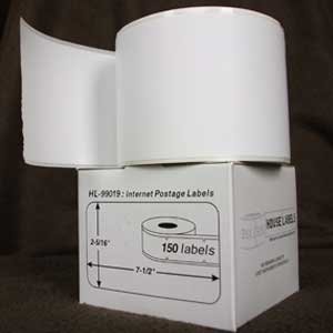 15,000 (100 Rolls) DYMO Compatible 99019 Internet Postage/Shipping Labels for eBay/PayPal/USPS/UPS/FedEx: 2-5/16