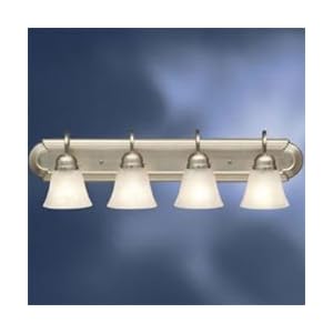 Kichler Brushed Nickel Builder Plus Bathroom and Vanity 4 or More Bulbs by Kichler