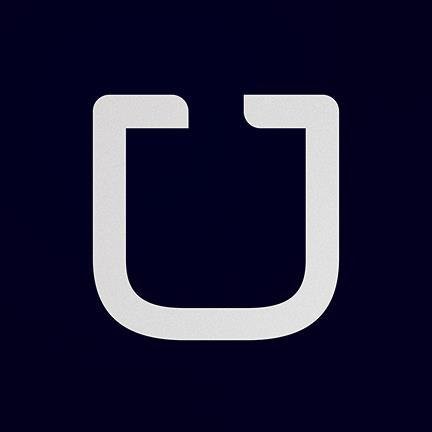 UBER LOGO CAR MAGNETS ~ 4 x 4 inches Black Vehicle Magnet signs. 2 MAGNETS!