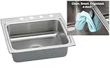 Elkay LR2522EK3 Gourmet Lustrous Highlighted Satin Kitchen Sink 3 Hole Drop In (Top Mount)