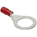 Morris Products 11326 Ring Terminal, Nylon Insulated, Red, 22-16 Wire Size, 1/2" Stud Size (Pack of 100)