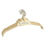 Felt Soft Grip Shirt Hangers - Set of 10 Natural by Richards Homewares