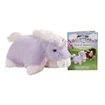 My Pillow Pets Book Engardia And 17" Lavender Unicorn Pillow Pet