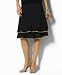 Lauren by Ralph Lauren Bias Silk Skirt with Piping