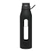 Takeya Classic Glass Water Bottle with Silicone Sleeve, Black, 22-Ounce