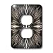 Perkins Designs Animals - Werewolf scary eyes of a Werewolf with animal fur fun for Halloween holidays - Light Switch Covers - 2 plug outlet cover