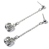 Gorgeous 3d Crystal Crown Sexy Dangle Post Earrings